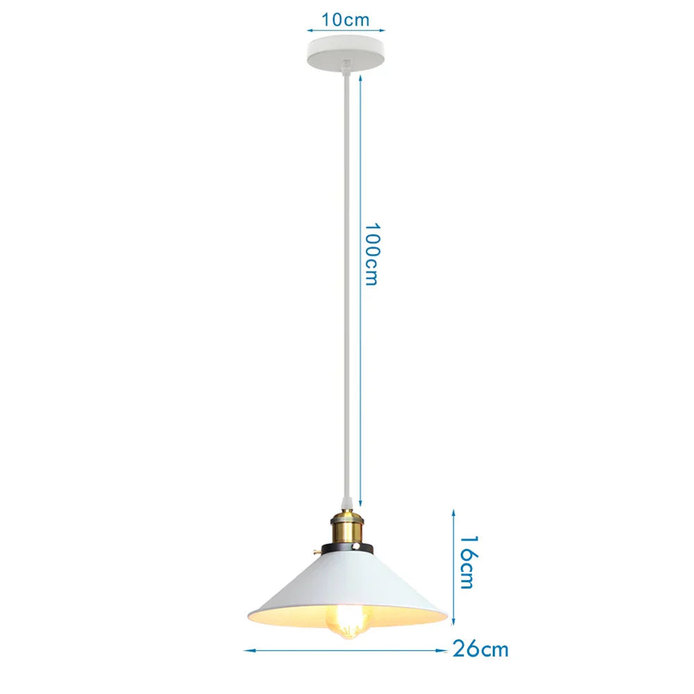 Vintage Industrial Pendant Chandelier Light Fixture for Home Kitchen Bar Decor