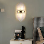 Glass Rod Crystal Wall Lamp: Modern Nordic Light Luxury for Bedroom, Living Room