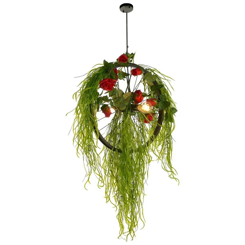 Green Plant Lighting Chandelier for Dining, Kitchen, Living Room