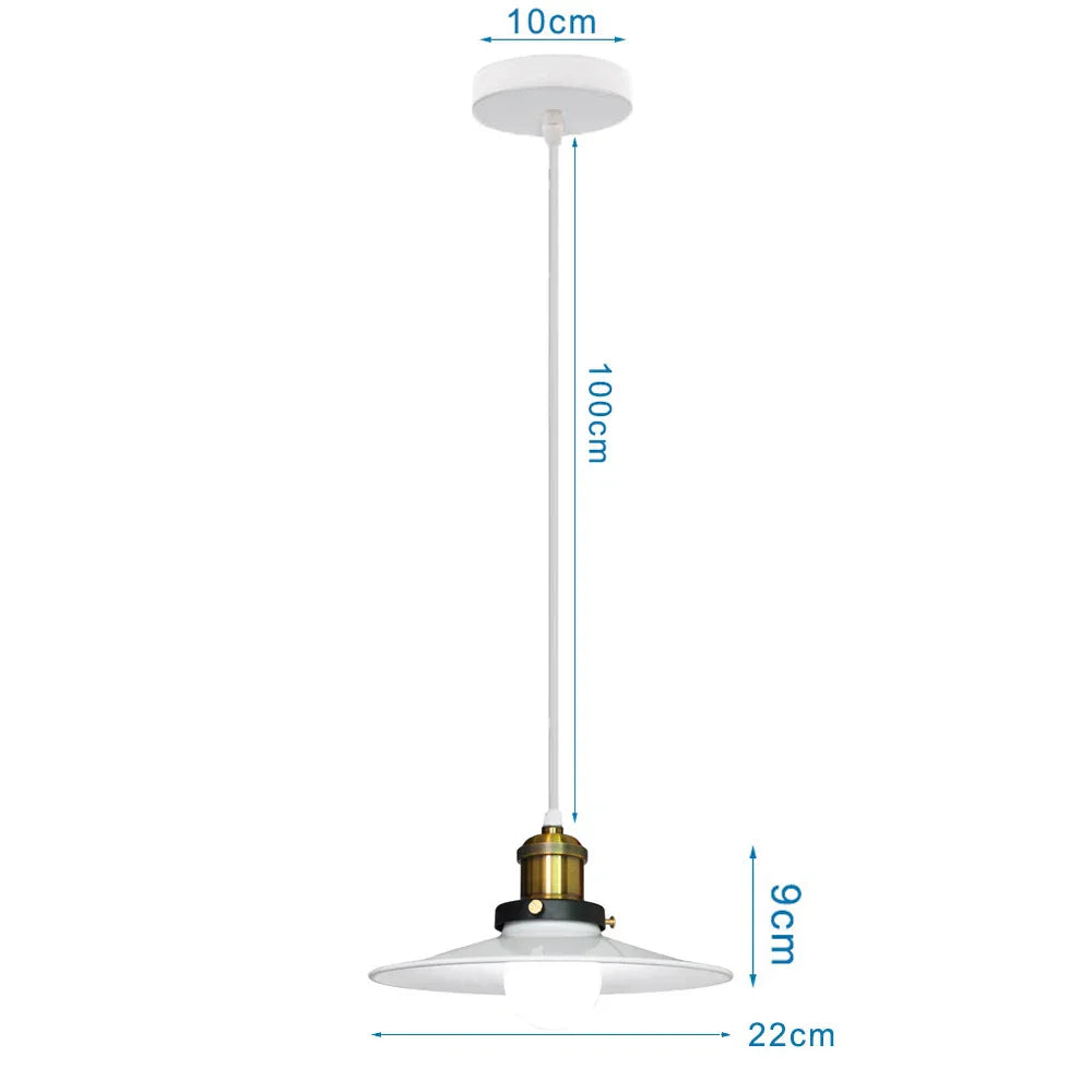 Industrial Pendant Light - Vintage Retro Chandelier LED Ceiling Lamp