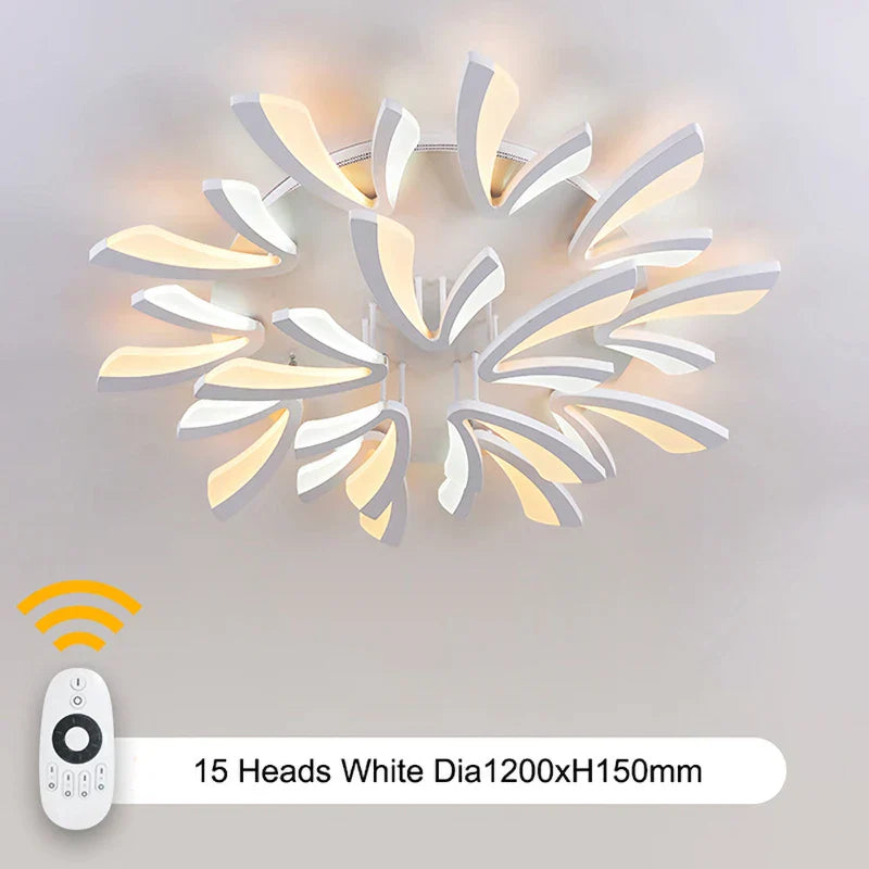 Modern LED Acrylic Ceiling Lights 3/5/9/12/15heads for Living Room Bedroom Home