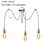 Vintage Industrial Spider Chandelier Ceiling Pendant Light - DIY Art Suspension Decor