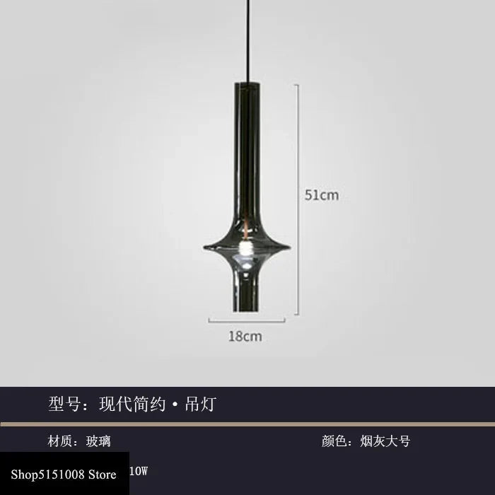 Glass Pendant Light: Stylish Nordic Luxury Kitchen and Bedroom Hanging Lamp