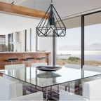 Vintage Industrial Loft Cage Pendant Light for Kitchen Island Living Room