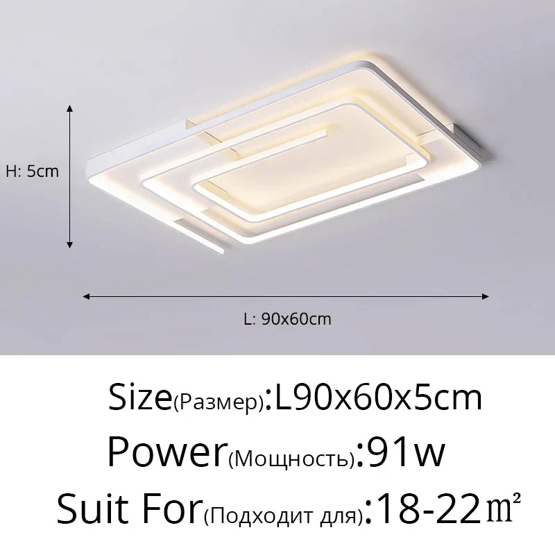 Modern LED Chandelier for Living Dining Bedroom Ceiling Decor Lighting