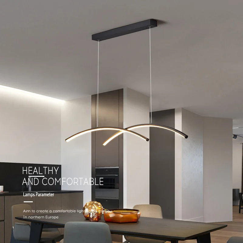 LED Chandelier: Modern, Creative, Minimalist Lighting for Dining Room, Living Room & Bar Counter
