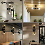 Glass Beans Wall Lamp Sconces LED Light Fixture for Home Deco Bedroom Hallway