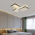 Nordic Modern Dimmable LED Ceiling Light in Black/Gold for Living Room and Bedroom
