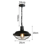 Loft Pendant Light Iron Chanderlier LED E27 Bar Living Room Decor