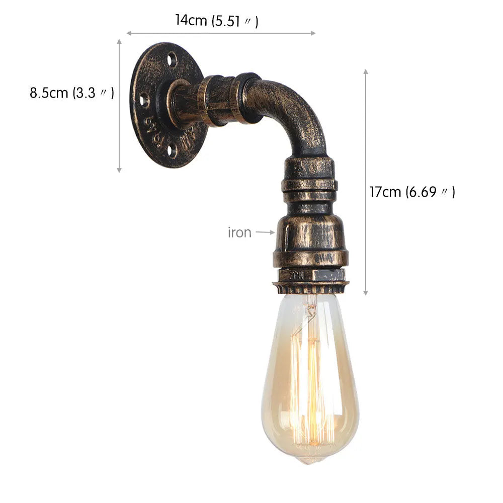 Rustic Edison Bulb Wall Sconces for Home Lighting Fixture