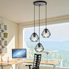 Vintage Cage Pendant Light Chandelier for Home Kitchen Living Room Lighting