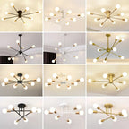 LED Metal Chandeliers for Living Room - Stylish Ceiling Light for Home Decor