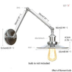 Chrome Plated Bathroom Bedroom Wall Sconce Modern Metal Lamp