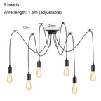 Vintage Industrial Spider Chandelier Ceiling Pendant Light - DIY Art Suspension Decor