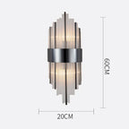 Crystal Wall Lamp for Modern Light Luxury Living Room, Bedroom, and Dining Area