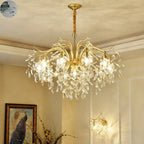 Crystal LED Chandelier: Luxury Indoor Lighting for Home, Kitchen, Living Room