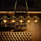 Hemp Rope Industrial Wave Chandelier