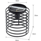 Iron Cage Ceiling Light Modern Nordic Retro Black Loft E27 Home Lighting