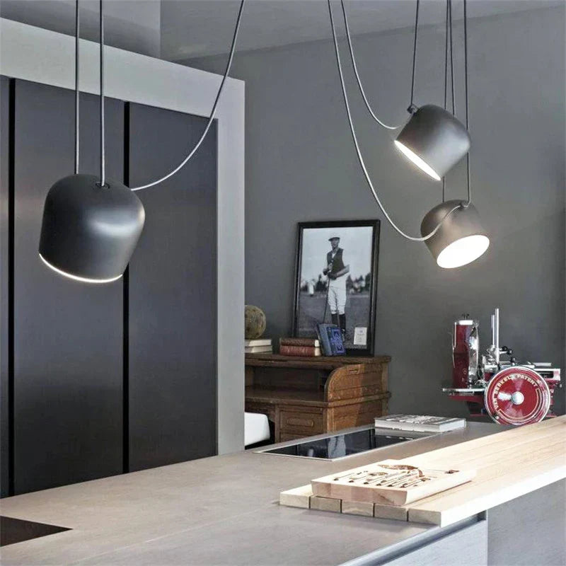 Spider Industrial Pendant Lights for Modern Decor, E27 LED Fixtures for Kitchen & Dining