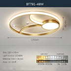 LED Chandelier: Modern Whole House Indoor Lighting for Bedroom, Living Hall, and Dining Room