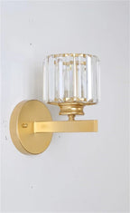 Black Gold Crystal Wall Lights for Bedroom Living Room Home LED Sconce