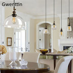 Industrial Glass Pendant Light for Modern Home Decor
