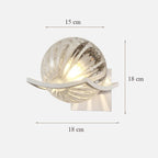 Moon Glass Wall Lamp for Bedroom Decoration - LED Night Light Fixtures