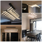LED Chandelier: Modern Art Pendant Light for Living/Dining Room, Office, Bar