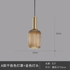 Glass Pendant Lights: Nordic Style Bedroom Kitchen Hanging Lamp