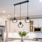 Vintage Cage Pendant Light Chandelier for Home Kitchen Living Room Lighting