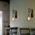 Industrial Iron Wall Sconce LED Fixture for Cafe Bar Loft Decoration
