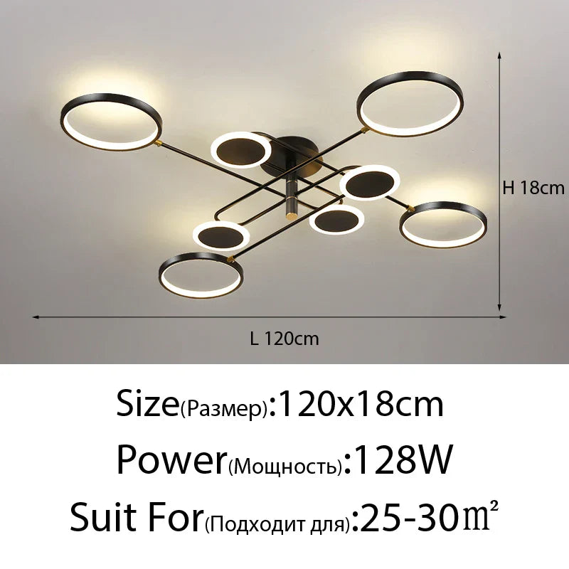 LED Dimmable Ceiling Chandeliers: Modern Style for Living, Dining, Bedroom, Kitchen Décor