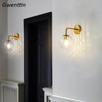 Gold Glass Ball Wall Lamp | Nordic Mirror Sconce Indoor Lighting