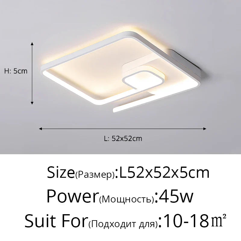 Modern LED Chandelier for Living Dining Bedroom Ceiling Decor Lighting