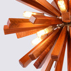 Dandelion Wooden Pendant Lights - Solid Wood Hanging Lamps for Dining Room & Restaurant