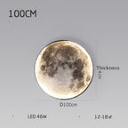 LED Moon Wall Lamp: Modern Indoor Lighting for Bedroom and Living Room Decor