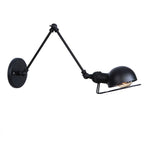 Swing Arm LED Wall Lamp Adjustable White Black Bedside Study Loft Vintage Reading Light