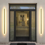 LED Wall Lamp: Waterproof, Dimmable, Aluminum, Outdoor Sconce Light - Gold