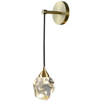 Crystal Golden Wall Sconce for Modern Indoor Lighting Decor