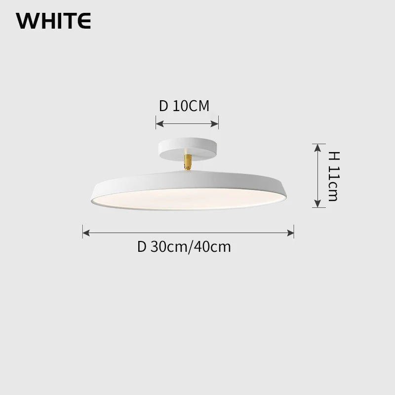 Rotatable LED Ceiling Lamp: Nordic Minimalist Modern for Bedroom, Study Room, Kitchen