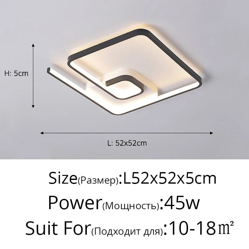 Modern LED Chandelier for Living Dining Bedroom Ceiling Decor Lighting