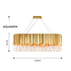 Nordic Modern Crystal Ceiling Chandelier LED Lights for Luxury Home Decor