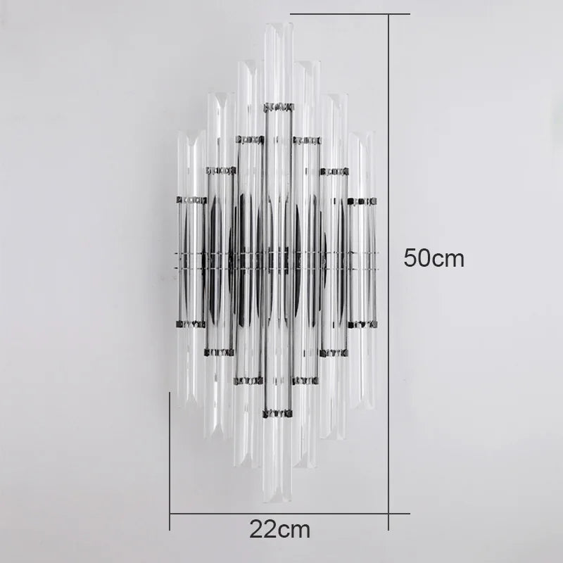 Crystal Wall Lamp: Elegant Lighting for Living Room, Bedroom, and Staircase