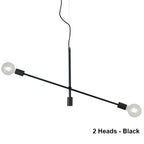 Nordic Pendant Light Pole Art Decor Hanging Lamp E27 LED Living Room Fixture