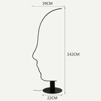 Modern Minimalist Human Face LED Floor Lamp for Home Bedroom Living Room Lighting