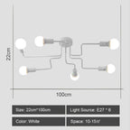 Retro Industrial Loft Sputnik Chandelier for Home Decor Dinning Cafe Bar