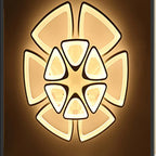 Geometric Petal Acrylic Ceiling Lamp: Romantic Decor for Living Room, Bedroom, Corridor