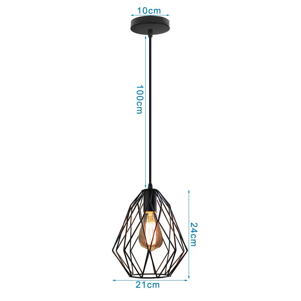 LED Pendant Lights Vintage Hanging Lamp Industrial Ceiling Fixture E27