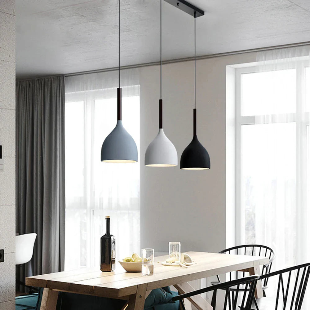 Modern LED Pendant Light for Living Room Kitchen Dining Minimalist Nordic Fixture