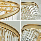 Crystal LED Ceiling Chandelier for Modern American Minimalist Décor